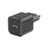 Încărcător de călătorie SWISSTEN GaN 1x USB-C 20W PD + 1x USB-A 18W QC NEGRU
