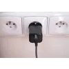 Încărcător de călătorie SWISSTEN GaN 1x USB-C 35W Alimentare Negru + Cablu de date USB-C/LIGHTNING 1.2M Negru