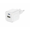 Încărcător de călătorie SWISSTEN GaN 1x USB-C 35W PD + 1x USB-A 27W QC ALB