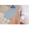 Încărcător de călătorie SWISSTEN GaN 1x USB-C 35W PD + 1x USB-A 27W QC ALB