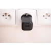 Încărcător de călătorie SWISSTEN GaN 1x USB-C 35W PD + 1x USB-A 27W QC NEGRU
