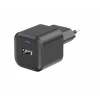 Încărcător de călătorie SWISSTEN GaN 1x USB-C 35W PD + 1x USB-A 27W QC NEGRU