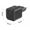Încărcător de călătorie SWISSTEN GaN 1x USB-C 35W Power Delivery Negru