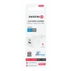 Încărcător de călătorie SWISSTEN GaN 1x USB-C 45W PD + 1x USB-A 18W QC ALB