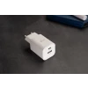 Încărcător de călătorie SWISSTEN GaN 1x USB-C 45W PD + 1x USB-A 18W QC ALB