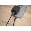 Încărcător de călătorie SWISSTEN GaN 1x USB-C 45W PD + 1x USB-A 18W QC NEGRU