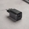 Încărcător de călătorie SWISSTEN GaN 1x USB-C 45W PD + 1x USB-A 18W QC NEGRU