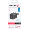 Încărcător de călătorie SWISSTEN GaN 2x USB-C 20W Power Delivery Negru