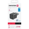 Încărcător de călătorie SWISSTEN GaN 2x USB-C 20W Power Delivery Negru