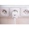 Încărcător de călătorie SWISSTEN GaN 2x USB-C 20W, putere de alimentare, alb