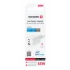 Încărcător de călătorie SWISSTEN GaN 2x USB-C 65W PD + 1x USB-A 18W QC ALB