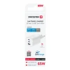 Încărcător de călătorie SWISSTEN GaN 2x USB-C 65W PD + 1x USB-A 18W QC ALB