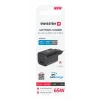 Încărcător de călătorie SWISSTEN GaN 2x USB-C 65W PD + 1x USB-A 18W QC NEGRU