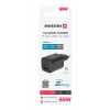 Încărcător de călătorie SWISSTEN GaN 2x USB-C 65W PD + 1x USB-A 18W QC NEGRU