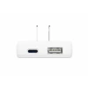 Încărcător de călătorie SWISSTEN GaN USB-C + USB-A 45W Mufe interschimbabile (SUA, UE, Marea Britanie) Alb