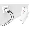 Încărcător de călătorie SWISSTEN SLIM GaN USB-C + USB-A 30W alb