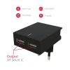 Încărcător de călătorie Swissten Smart IC cu 2x USB 3A Power, negru