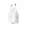 Încărcător de perete iPEAX GaN 20W (USB-C + USB-A) alb