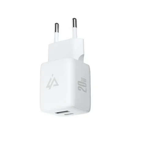 Încărcător de perete iPEAX GaN 20W (USB-C + USB-A) alb