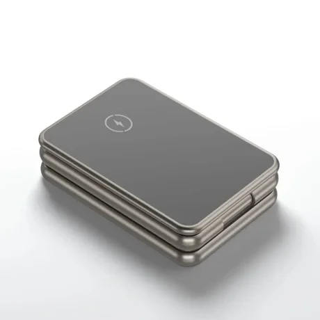 ÎNCĂRCĂTOR WIRELESS DIN ALUMINIU SWISSTEN AL1 GRI (compatibil cu MagSafe)
