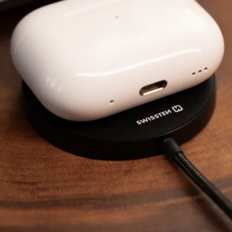 Încărcător wireless SWISSTEN MagPuck Qi2 1.5 M (compatibil cu MagSafe)