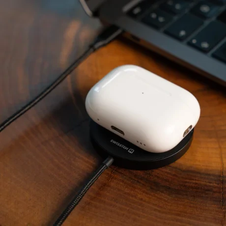 Încărcător wireless SWISSTEN MagPuck Qi2 1.5 M (compatibil cu MagSafe)