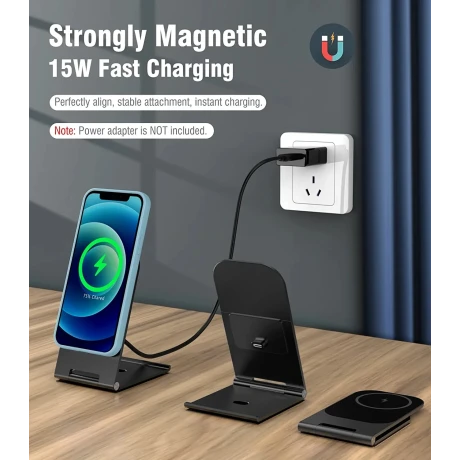 ÎNCĂRCĂTOR WIRELESS SWISSTEN ULTRA SUBȚIRE (compatibil cu MagSafe) 