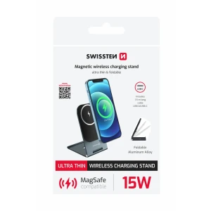 ÎNCĂRCĂTOR WIRELESS SWISSTEN ULTRA SUBȚIRE (compatibil cu MagSafe) 