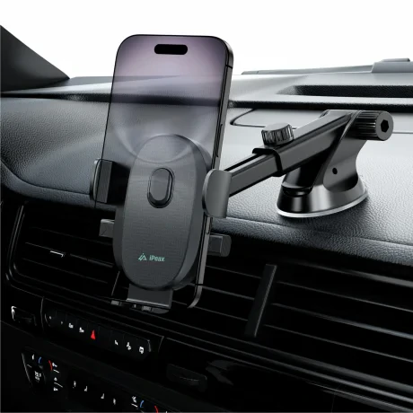 iPEAX CLIP DE SUPORT PENTRU BORDUL DE BORD AUTO-1 NEGRU