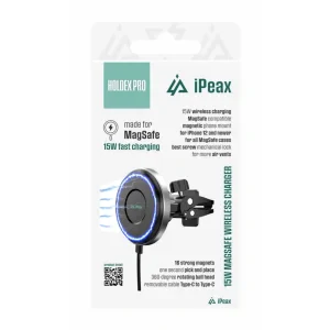 iPEAX SUPORT AUTO ÎNCĂRCĂTOR WIRELESS HOLDEX PRO NEGRU