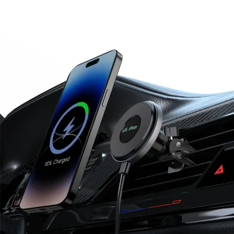 iPEAX SUPORT AUTO ÎNCĂRCĂTOR WIRELESS HOLDEX PRO NEGRU