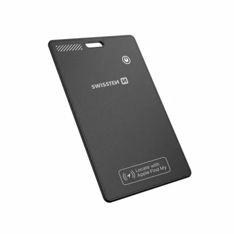 LOCALIZATOR INTELIGENT SWISSTEN FIND CARD CU FUNCȚIA APPLE FIND MY, NEGRU