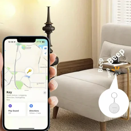 LOCALIZATOR INTELIGENT SWISSTEN FIND TAG CU FUNCȚIA APPLE FIND MY, ALB