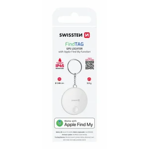LOCALIZATOR INTELIGENT SWISSTEN FIND TAG CU FUNCȚIA APPLE FIND MY, ALB