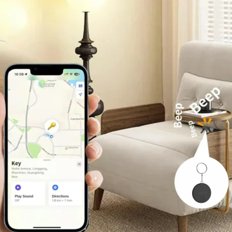 LOCALIZATOR INTELIGENT SWISSTEN FIND TAG CU FUNCȚIA APPLE FIND MY, NEGRU