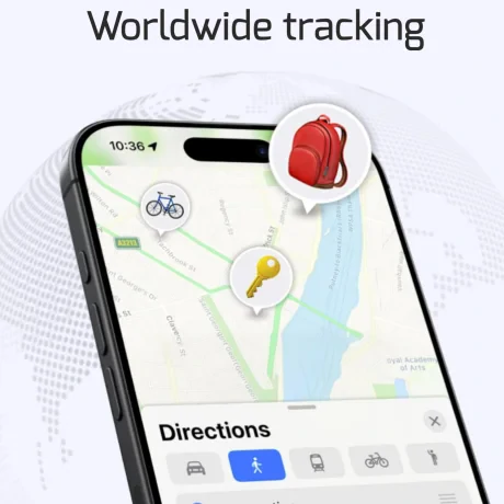 LOCALIZATOR INTELIGENT SWISSTEN FIND TAG CU FUNCȚIA APPLE FIND MY, NEGRU
