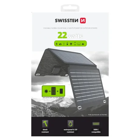 PANOU SOLAR PLIABIL SWISSTEN 22W 