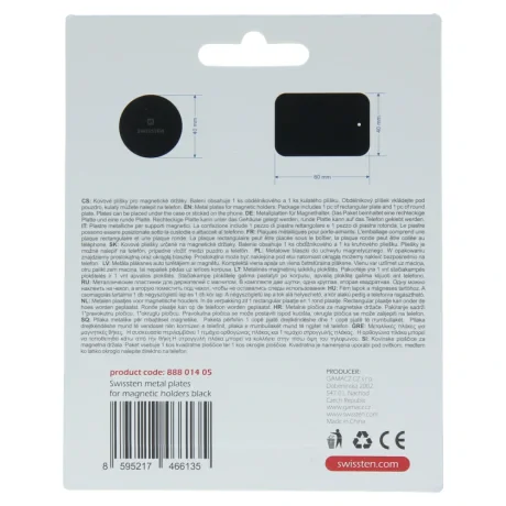 PLĂCI METALICE SWISSTEN PENTRU SUPORT MAGNETIC