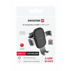 SUPORT AUTO GRAVITY PENTRU GAZURI DE AER SWISSTEN S-GRIP G1-AV3