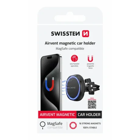 SUPORT AUTO MAGNETIC COMPACT SWISSTEN MagStick (compatibil cu MagSafe)