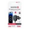SUPORT AUTO MAGNETIC COMPACT SWISSTEN MagStick CU ÎNCĂRCĂTOR WIRELESS 15W/7.5W (compatibil MagSafe)