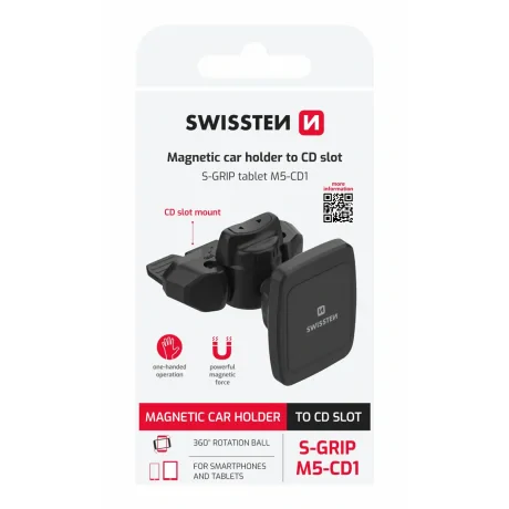 SUPORT AUTO MAGNETIC PENTRU TABLETĂ SWISSTEN S-GRIP M5-CD1