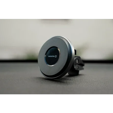 SUPORT AUTO MAGNETIC SWISSTEN AIRHOLD CU ÎNCĂRCĂTOR WIRELESS 15W / 7.5W (compatibil MagSafe)