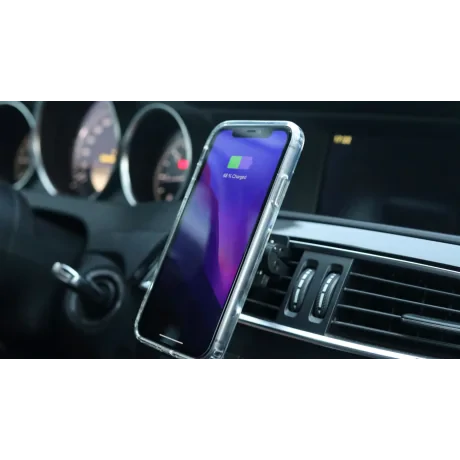 SUPORT AUTO MAGNETIC SWISSTEN CU ÎNCĂRCĂTOR WIRELESS 15W (compatibil MagSafe)