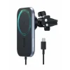 SUPORT AUTO MAGNETIC SWISSTEN CU ÎNCĂRCĂTOR WIRELESS 15W (compatibil MagSafe)