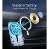 SUPORT AUTO MAGNETIC SWISSTEN CU ÎNCĂRCĂTOR WIRELESS 15W (compatibil MagSafe)