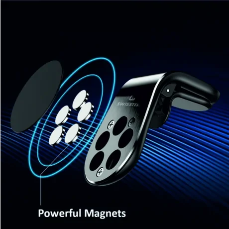 SUPORT AUTO MAGNETIC SWISSTEN EASY MOUNT NEGRU