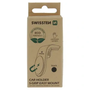 SUPORT AUTO MAGNETIC SWISSTEN EASY MOUNT NEGRU (PACHET ECO)