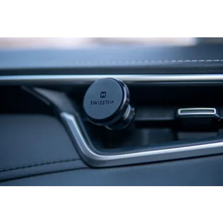SUPORT AUTO MAGNETIC SWISSTEN S-GRIP GRIZI DE AER AV-M9 NEGRU