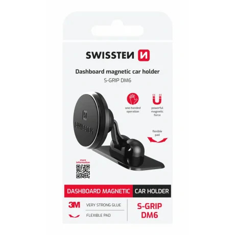 SUPORT AUTO MAGNETIC SWISSTEN S-GRIP PENTRU BORDUL DE BORD DM6